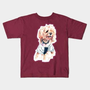 Pretty in Pink Pup Kids T-Shirt